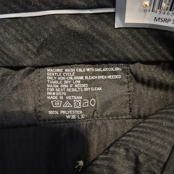 Geoffrey Beene men's size 38 x 32 Banker's Collection Tan pants, New - Picture 4 of 9